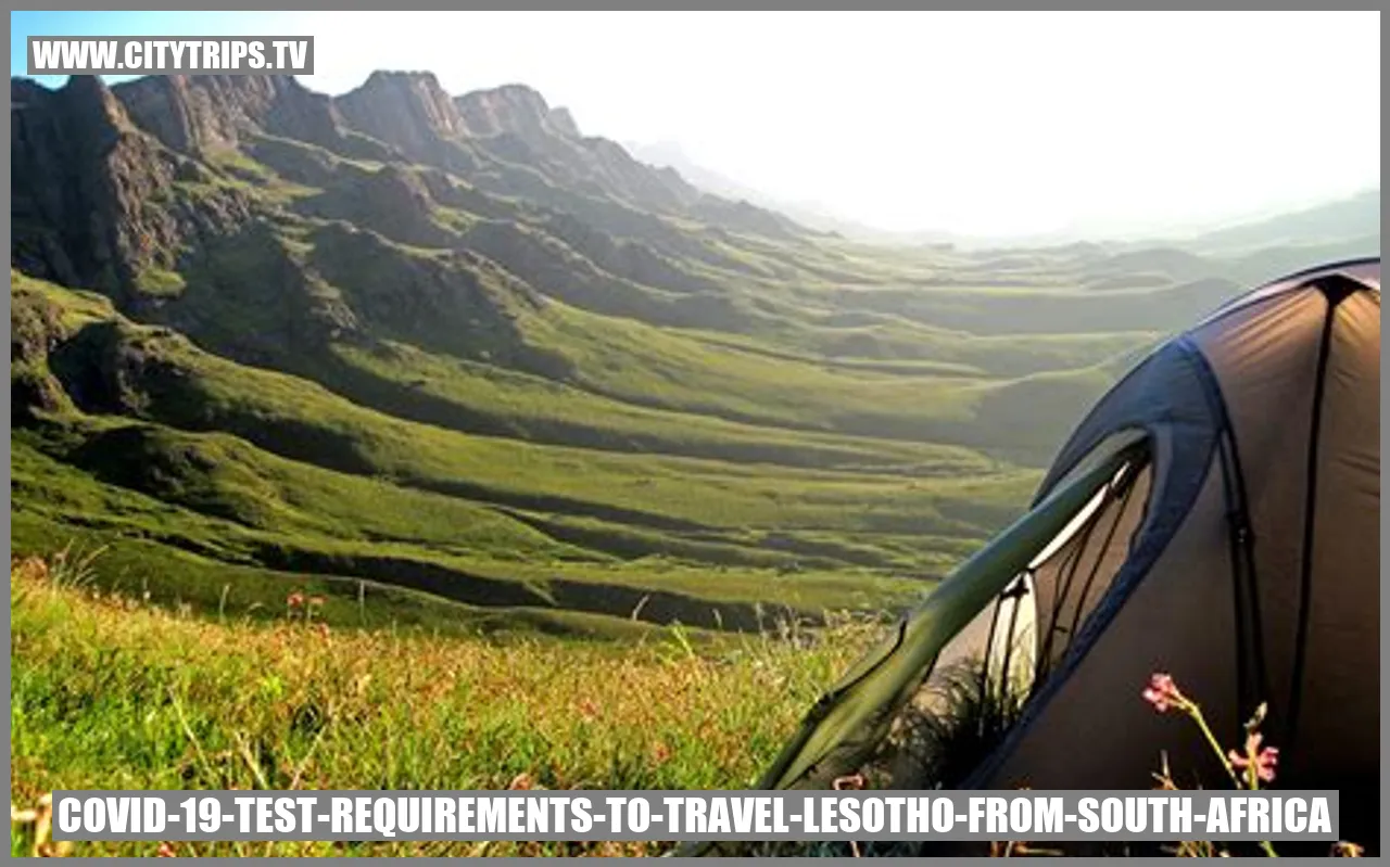 COVID-19 Test Requirements to Travel Lesotho from South Africa