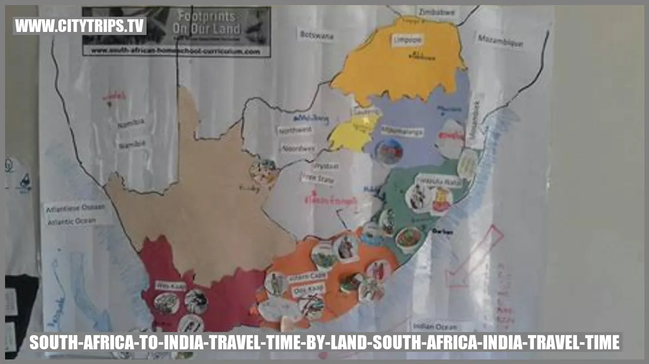 South Africa to India Travel Time by Land