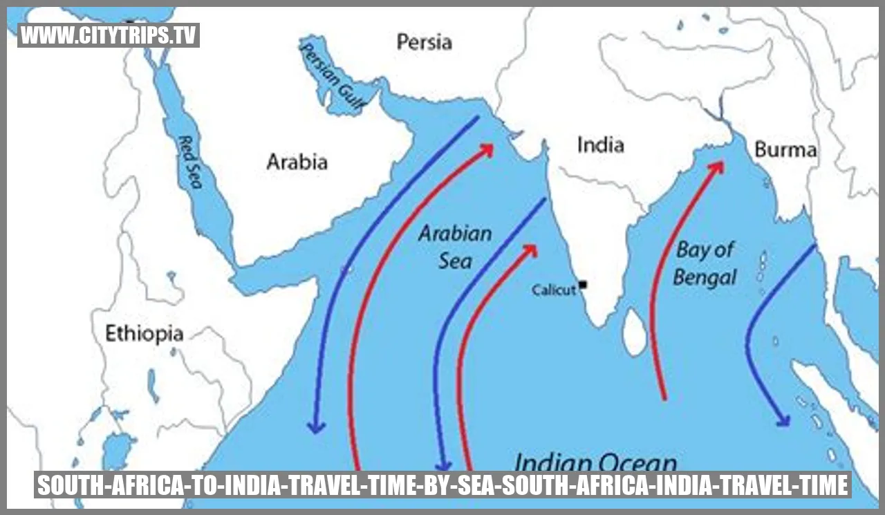 South Africa to India Travel Time by Sea