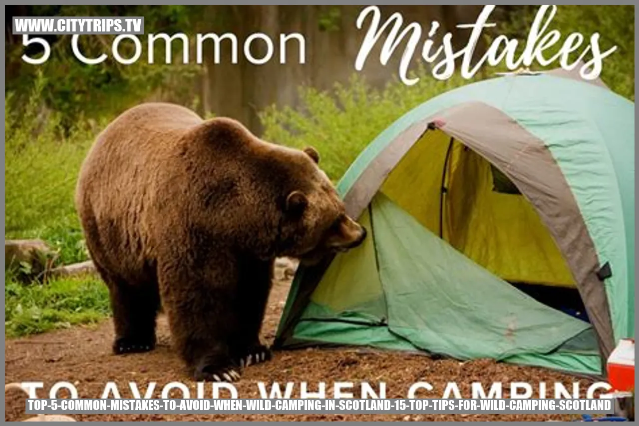 Top 5 - Common Mistakes to Avoid When Wild Camping in Scotland