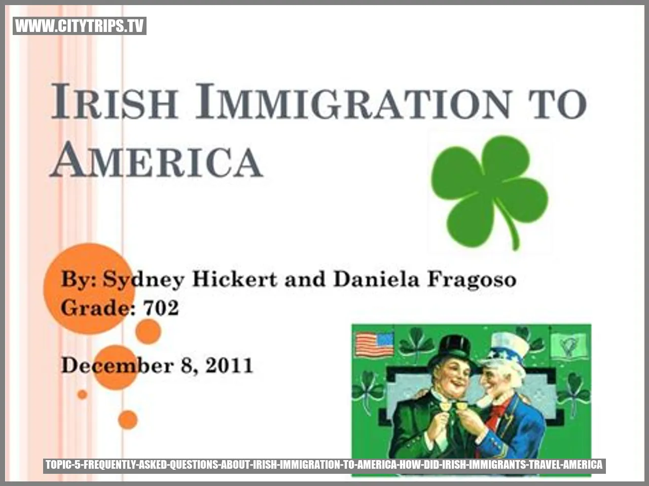 Irish Immigration to America