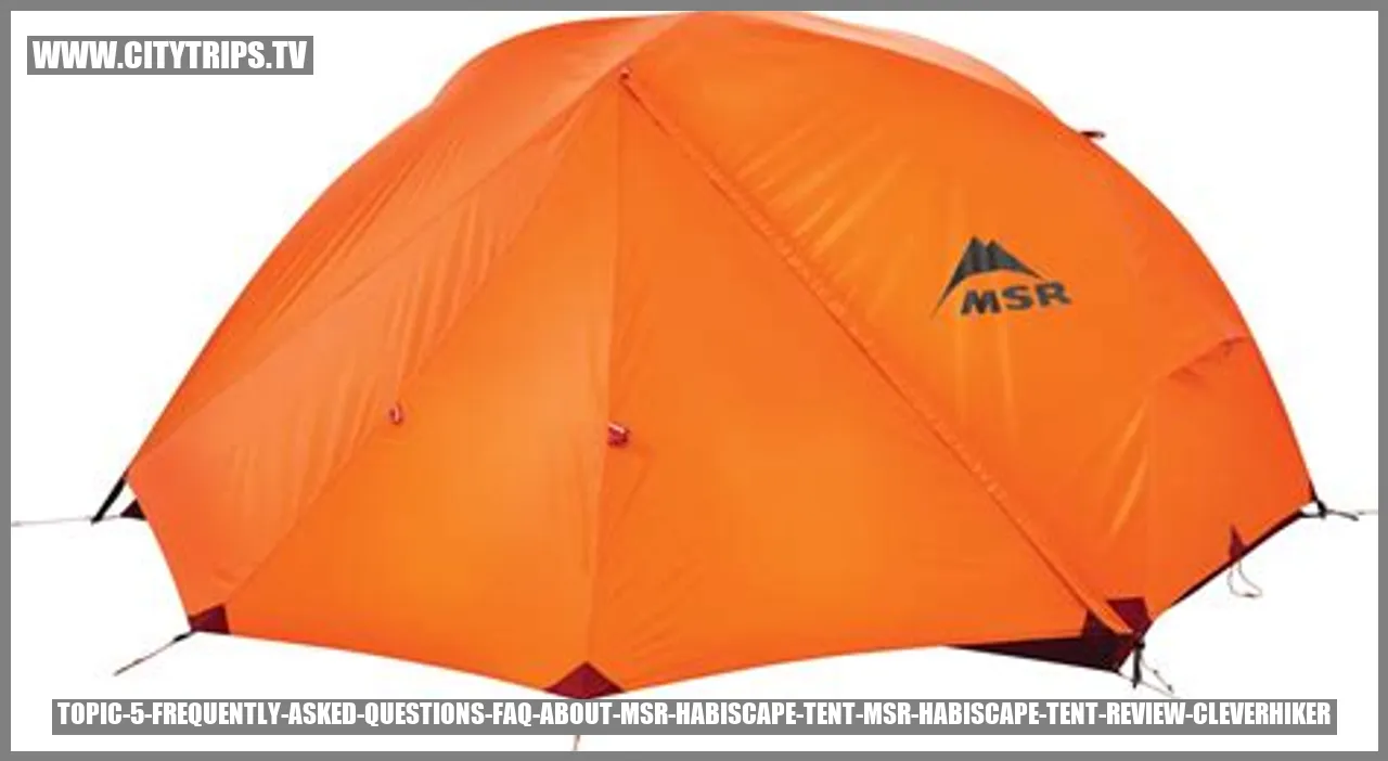 MSR Habiscape Tent FAQ