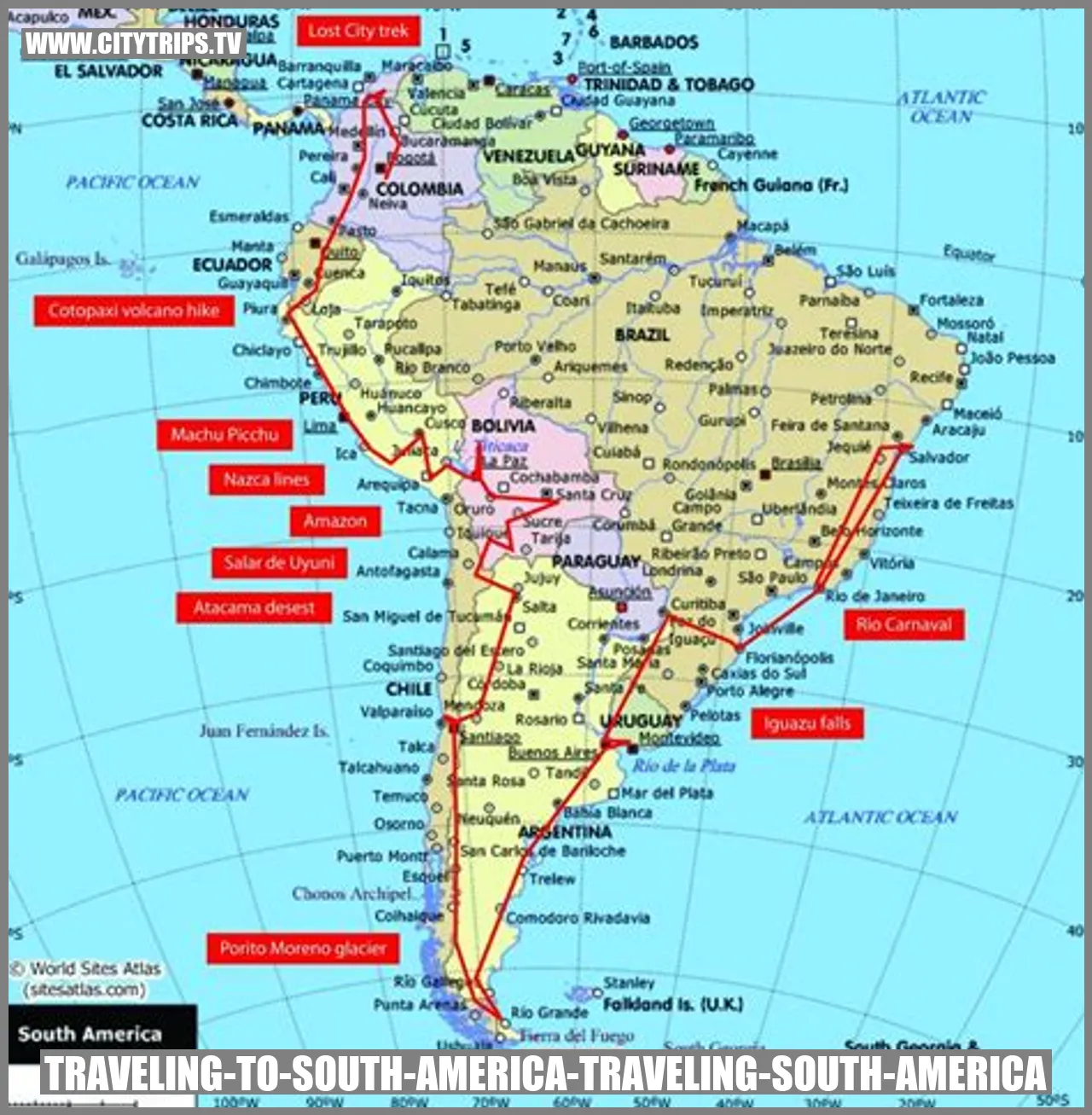 Traveling to South America