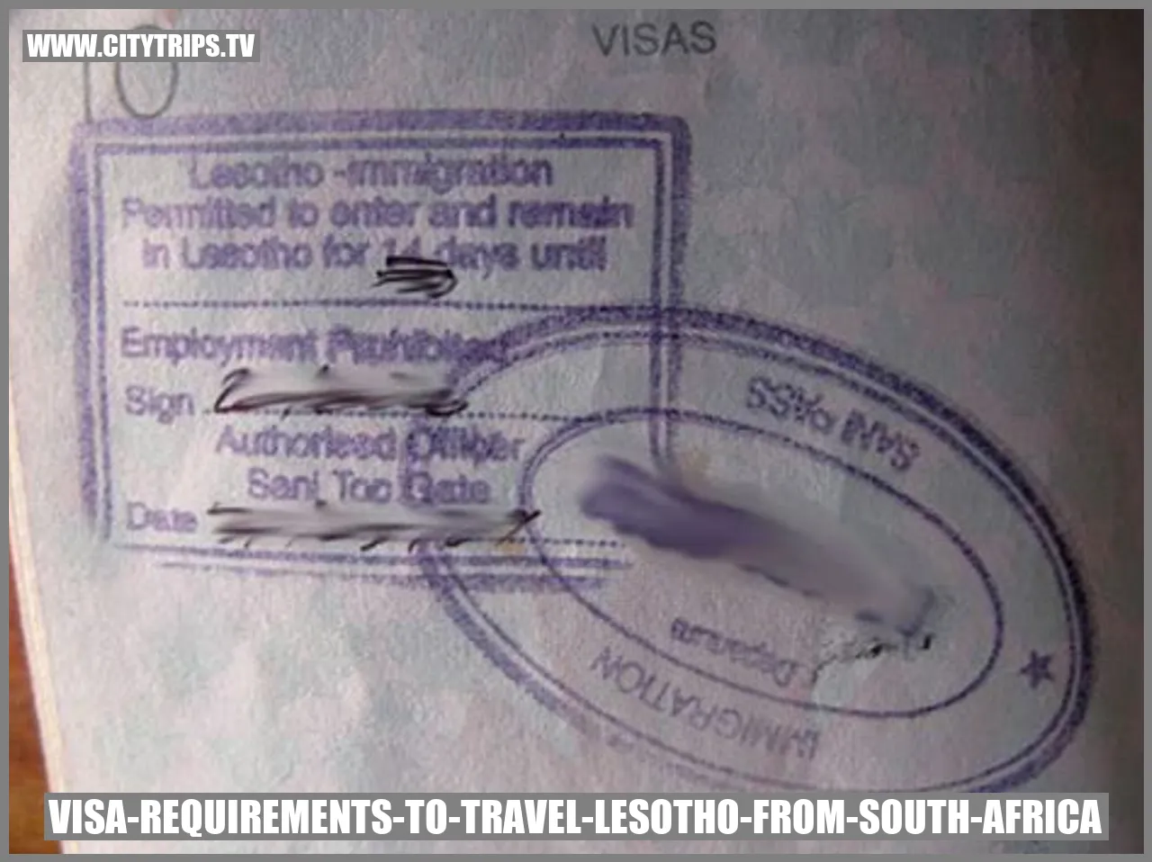 Lesotho Visa Requirements
